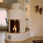 Gaskamin rund